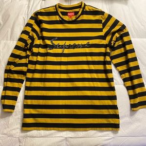 Yellow Supreme Striped Long Sleeve 
